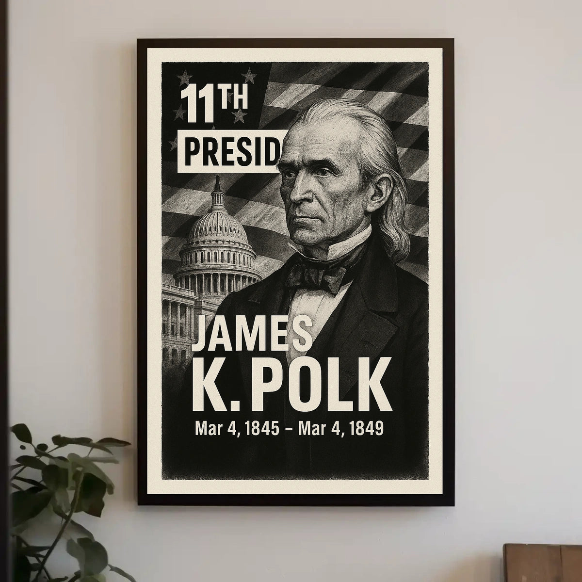 James K. Polk 11th President Poster