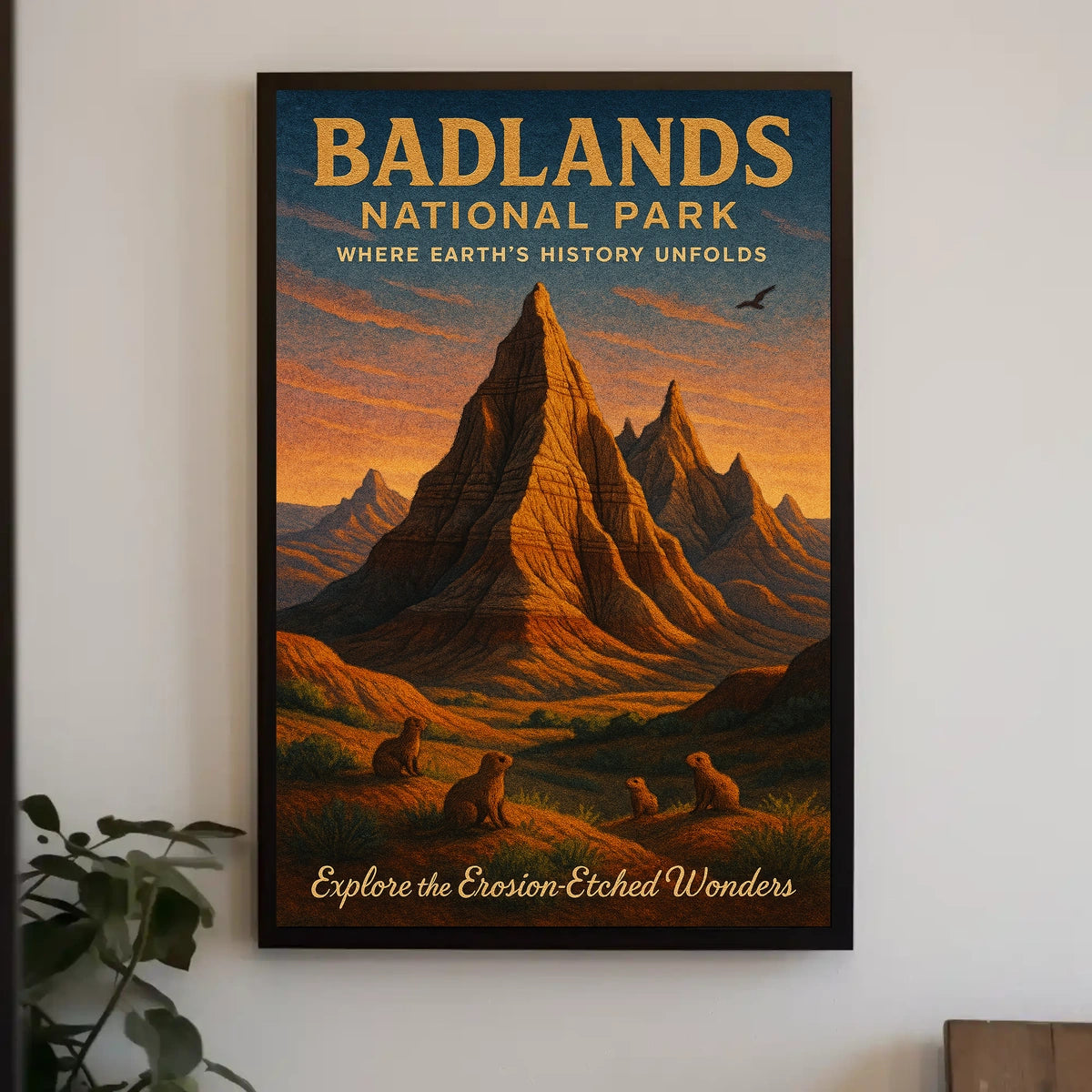 Badlands National Park Erosion-Etched Poster