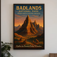 Badlands National Park Erosion-Etched Poster