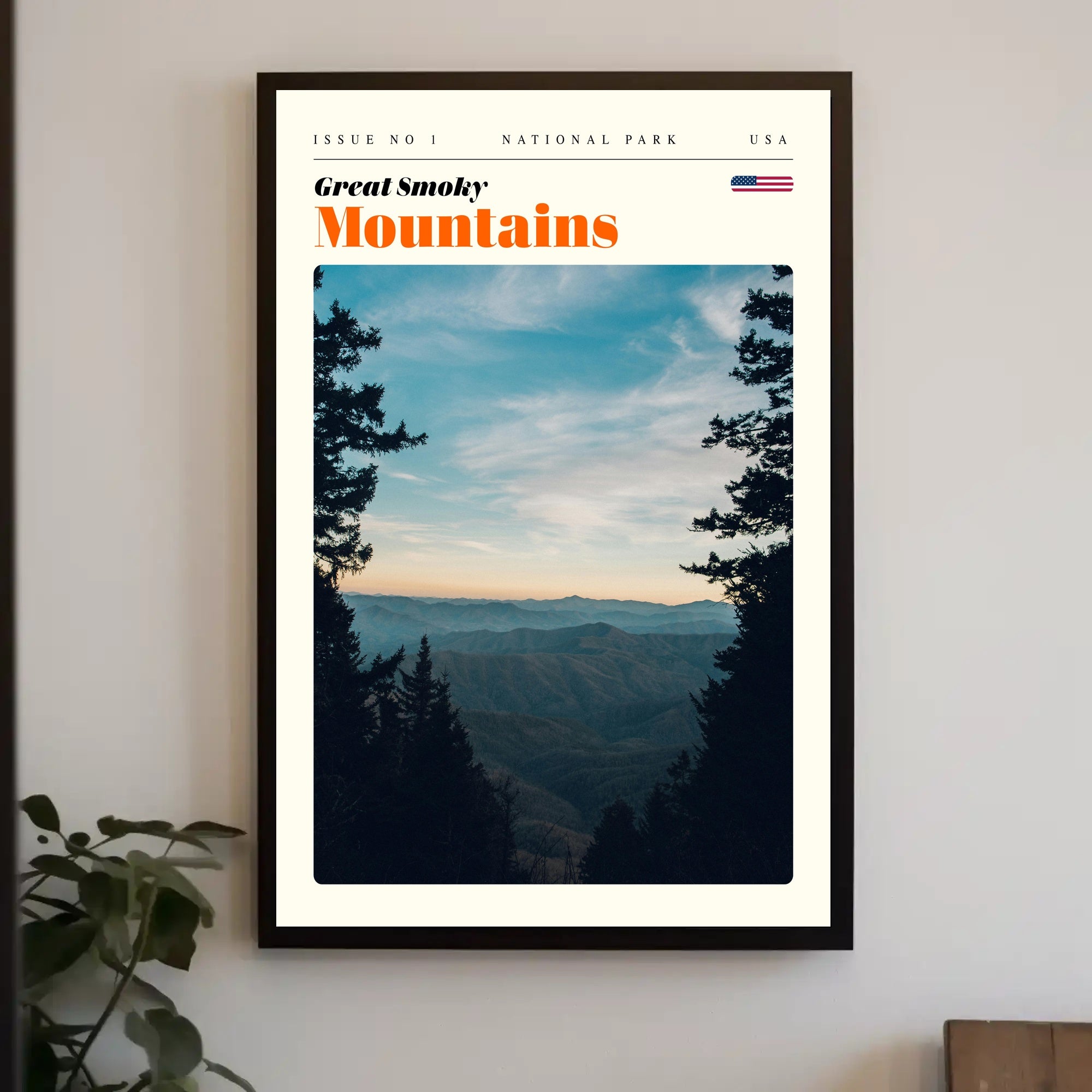 Great Smoky Mountains Scenic Poster Print