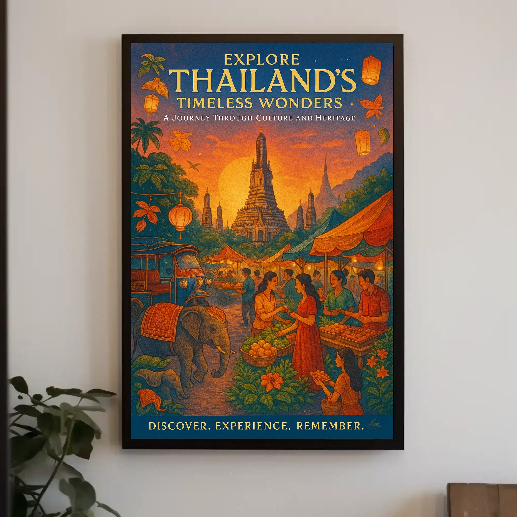Thai Culture Adventure: Travel Poster