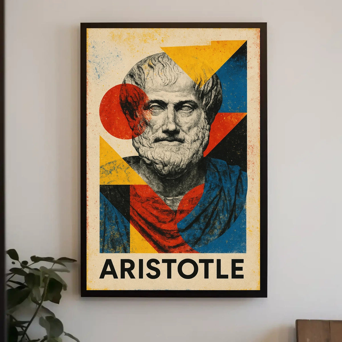 Aristotle Abstract Tribute Abstract Poster