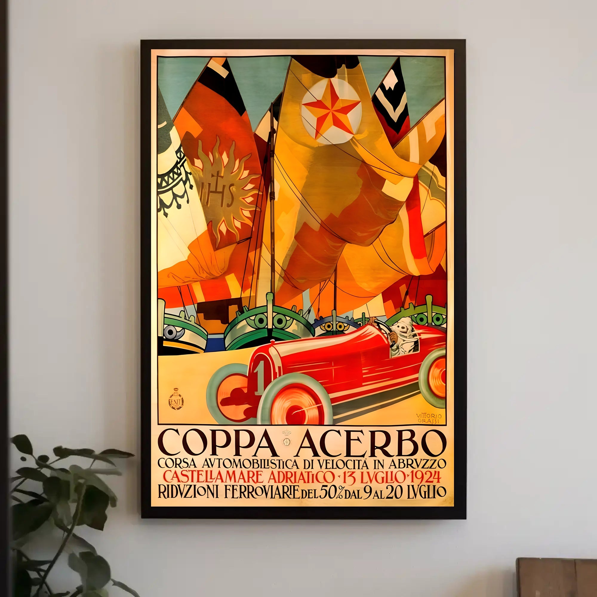 Coppa Acerbo Automobile Race Poster