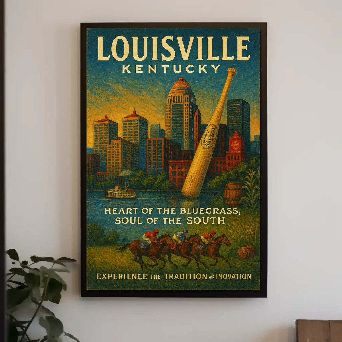 Louisville, Kentucky Heart of the Bluegrass Poster