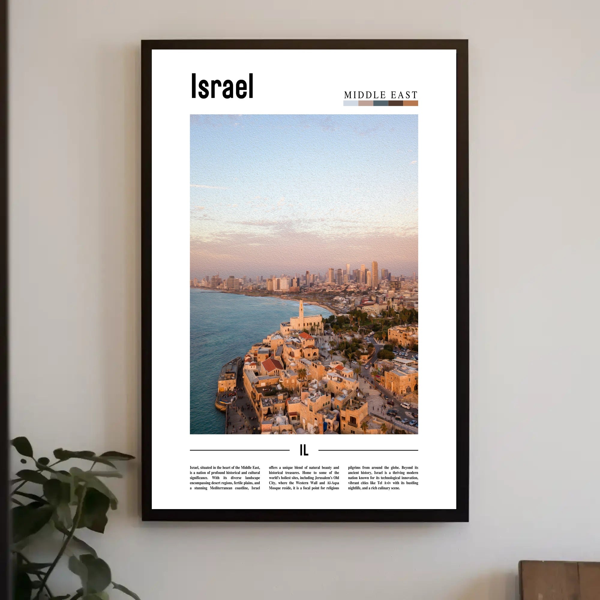 Israel's Vibrant Cityscape: A Celebratory Urban or Cityscape Poster PosterGoat