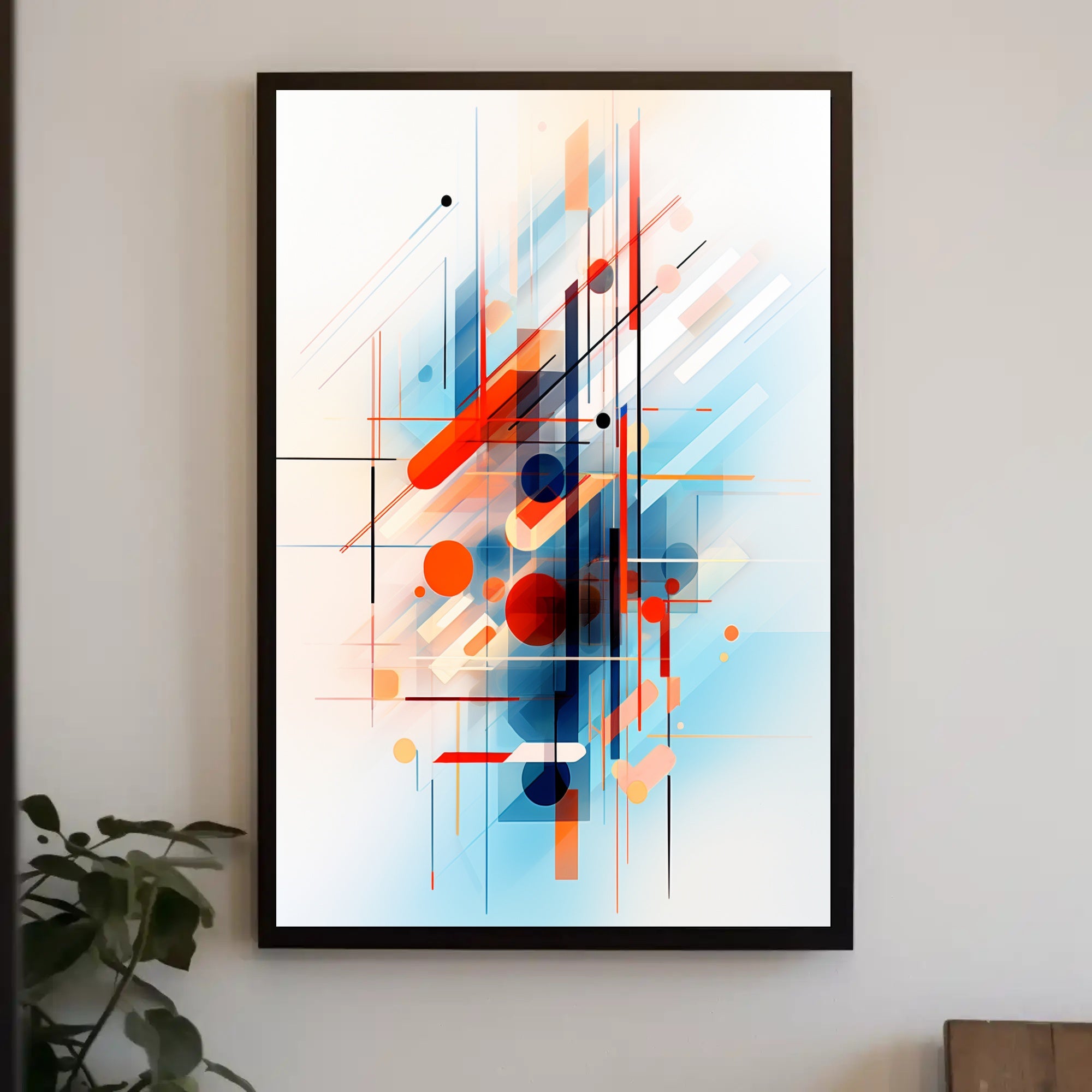 Abstract Geometric Symphony Abstract Poster PosterGoat