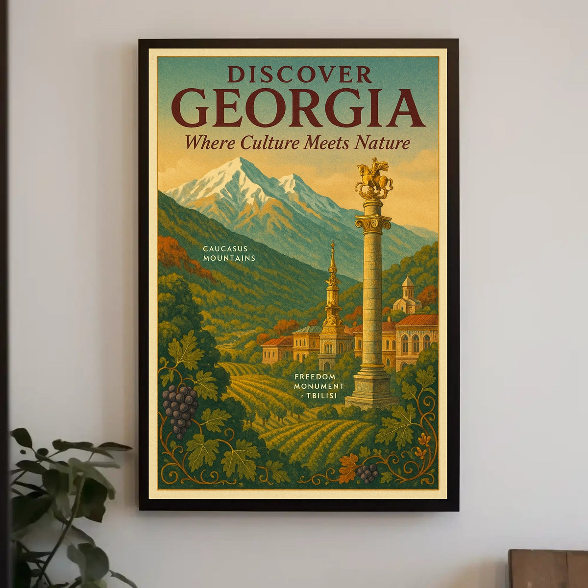 Discover Georgia Where Culture Meets Poster