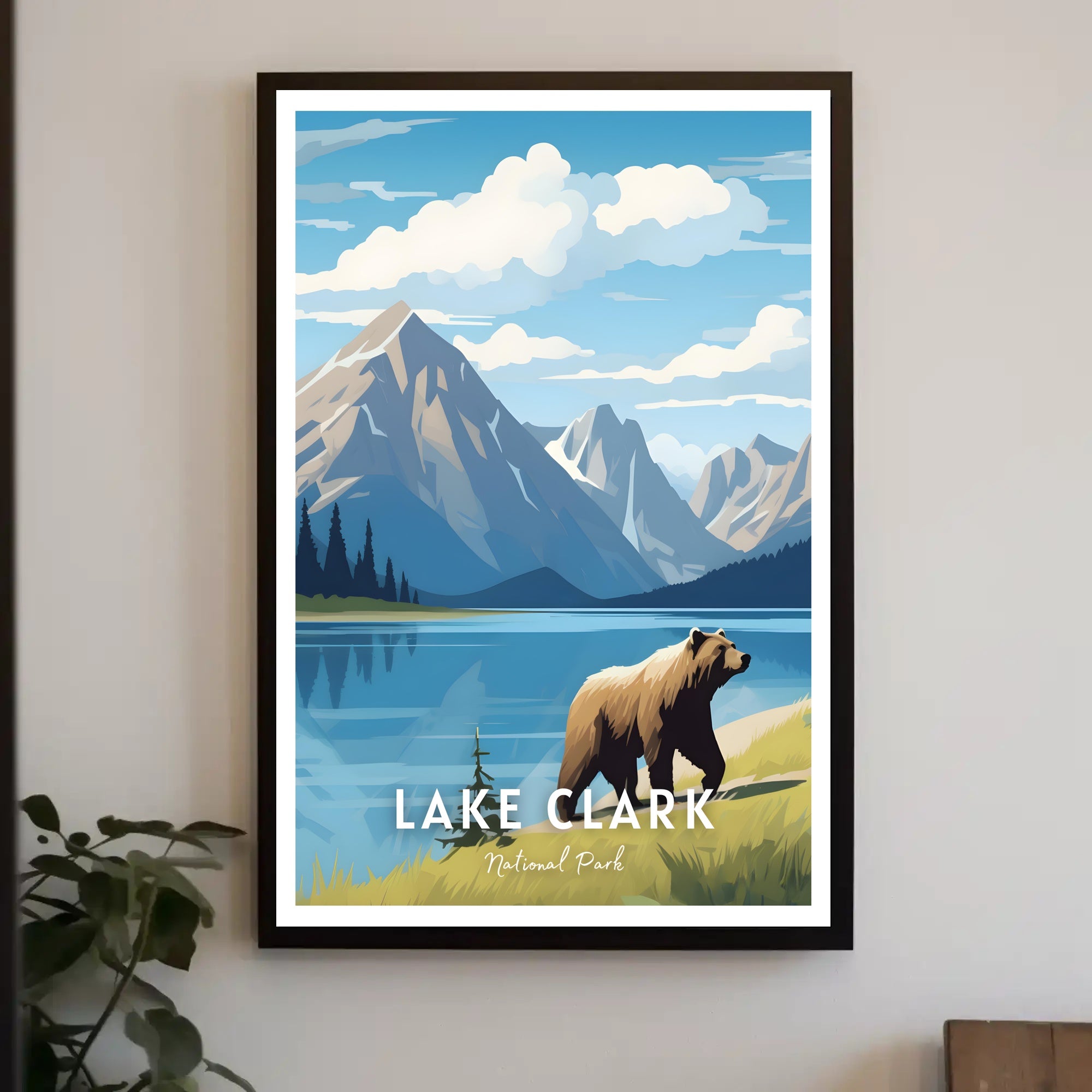 Lake Clark National Park Scenic Poster Print
