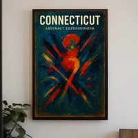 Connecticut Abstract Expressionism Poster PosterGoat