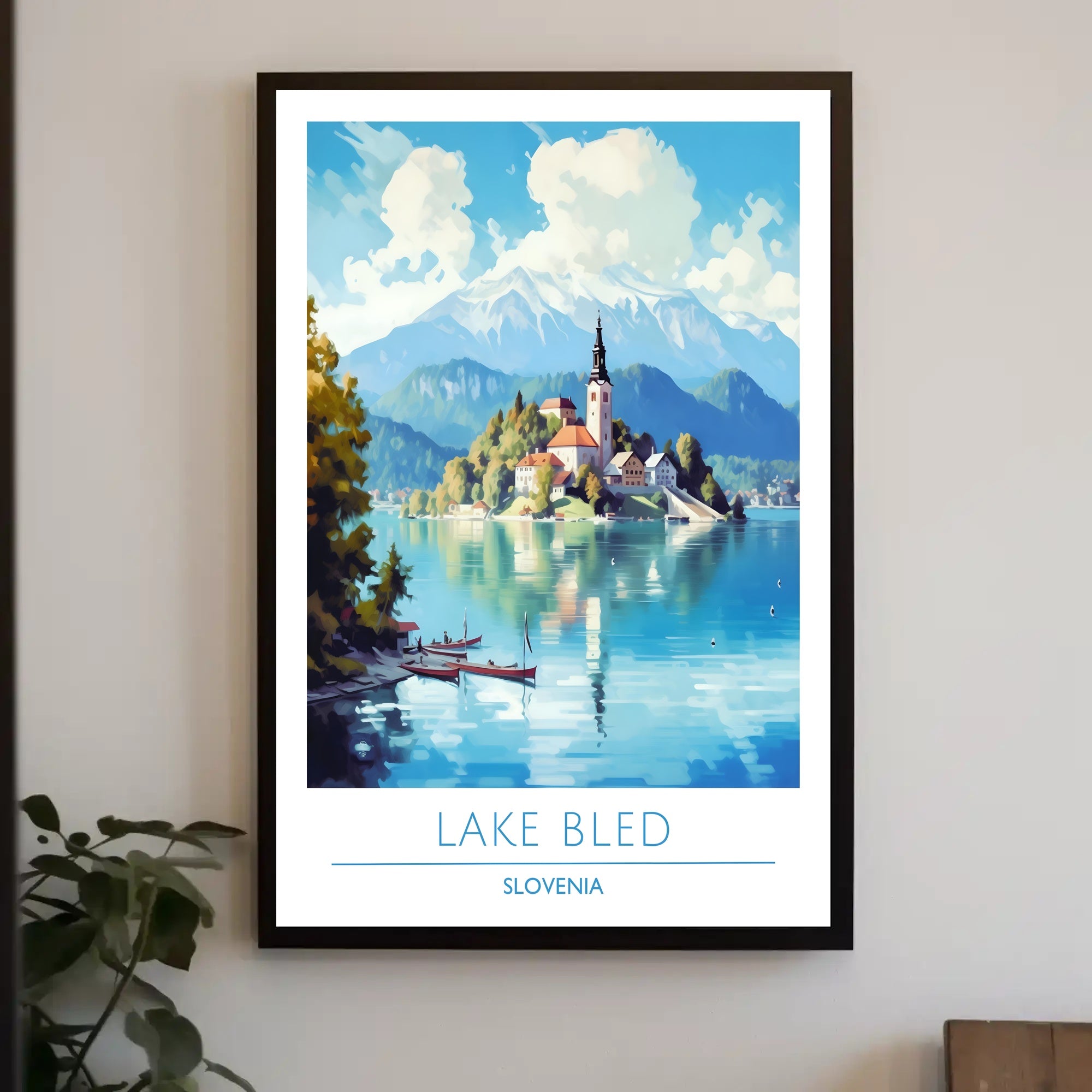 Scenic View of Lake Bled Poster