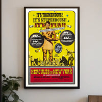 Hercules In New York Mythology Poster Retro Wall Art