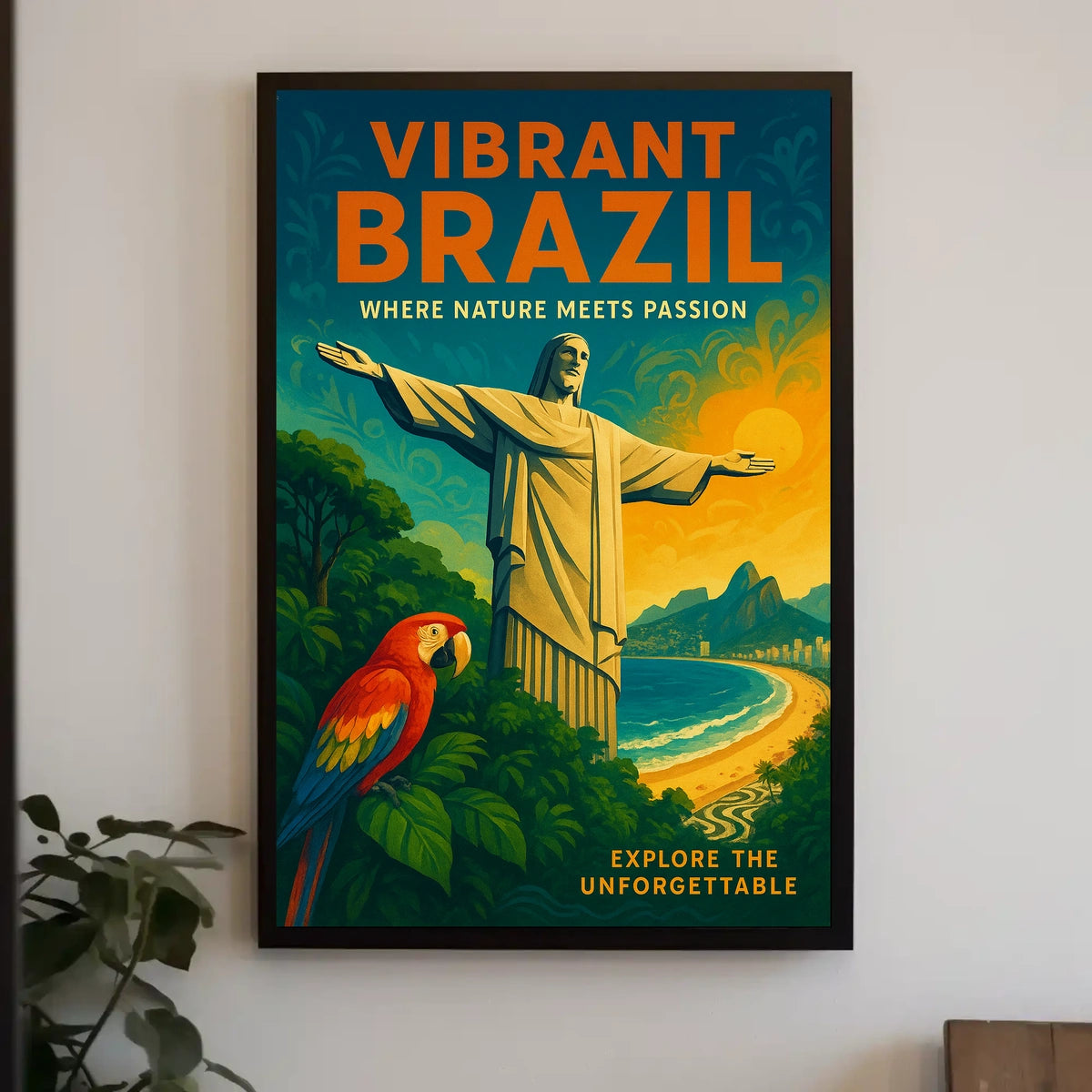 Vibrant Brazil Where Nature Meets Poster
