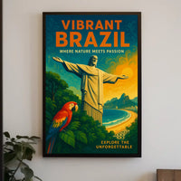 Vibrant Brazil Where Nature Meets Poster