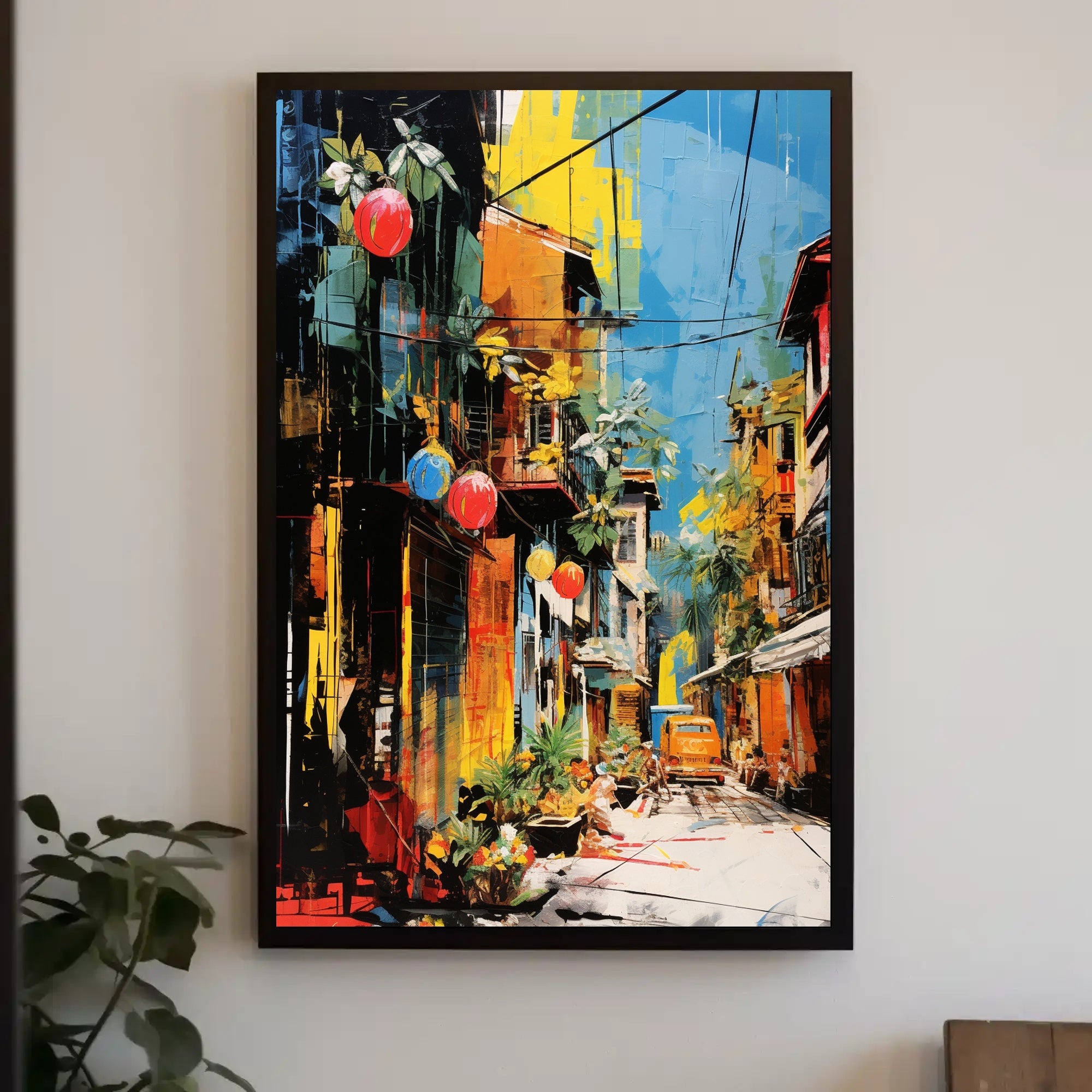 Vibrant Alleyway Poster