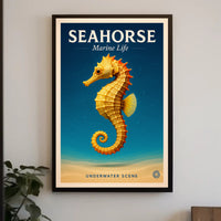 Seahorse Marine Life Poster PosterGoat