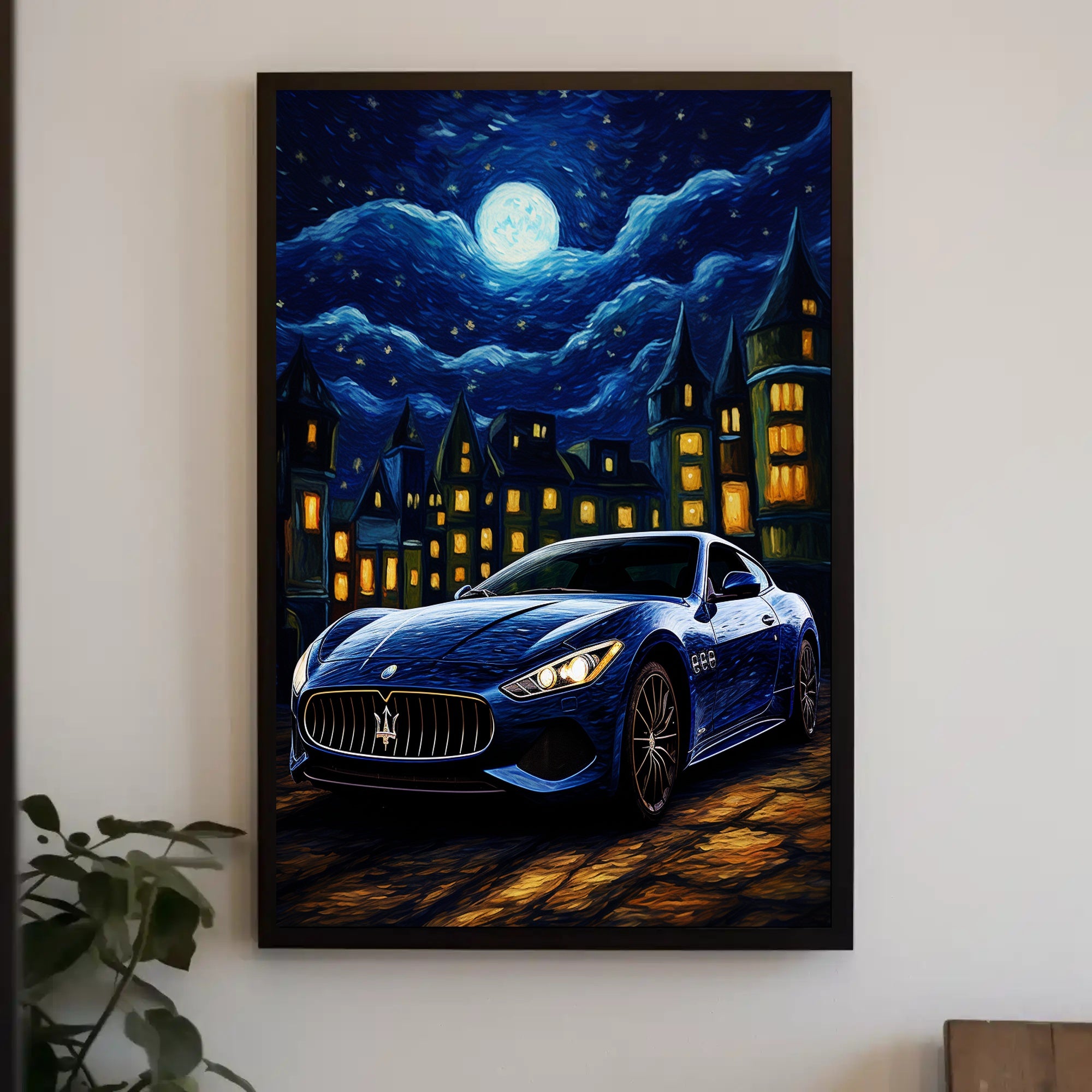 Starry Night Drive Poster PosterGoat