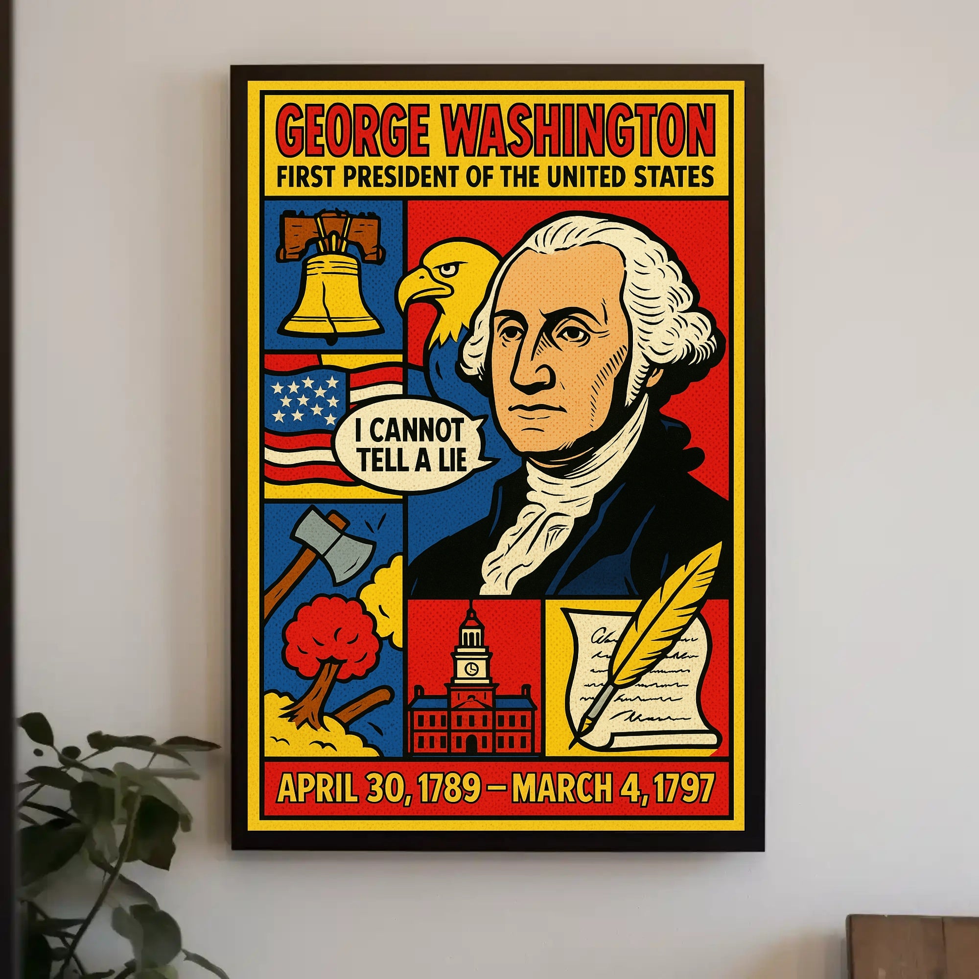 George Washington 1st President Poster PosterGoat