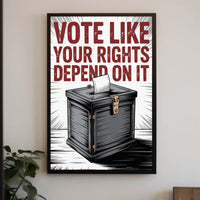 Vote Like Your Rights Depend On It Political Poster