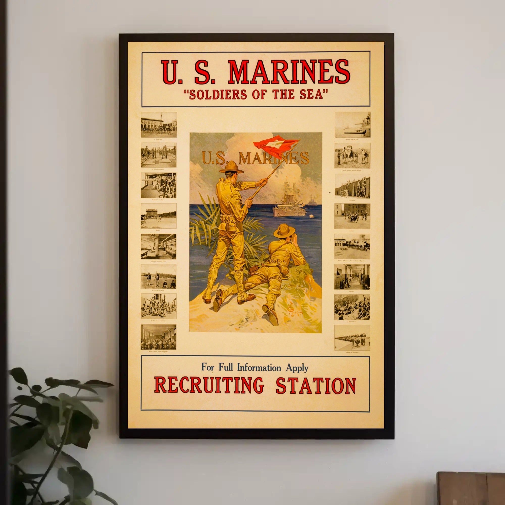 U.S. Marine Corps 'Soldiers of the Sea' Recruitment Poster