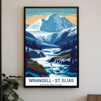 Wrangell–St. Elias Dawn Landscape National Park Poster