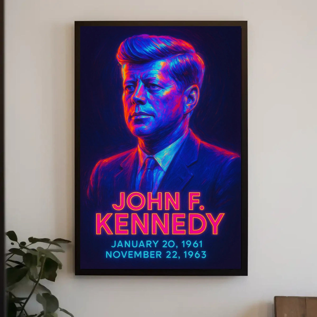 John F Kennedy Vintage Collectors Poster