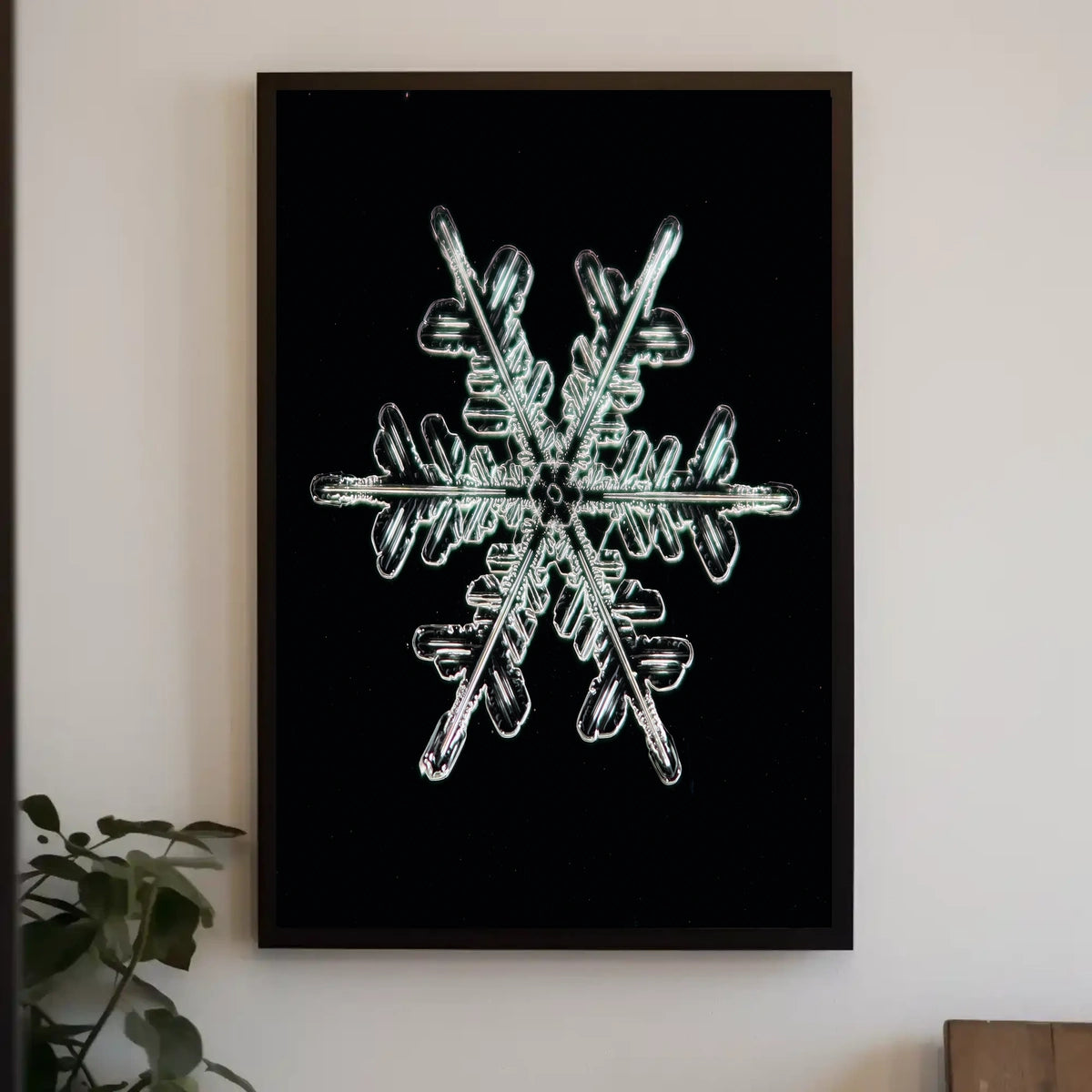 Intricate Snowflake Design Poster