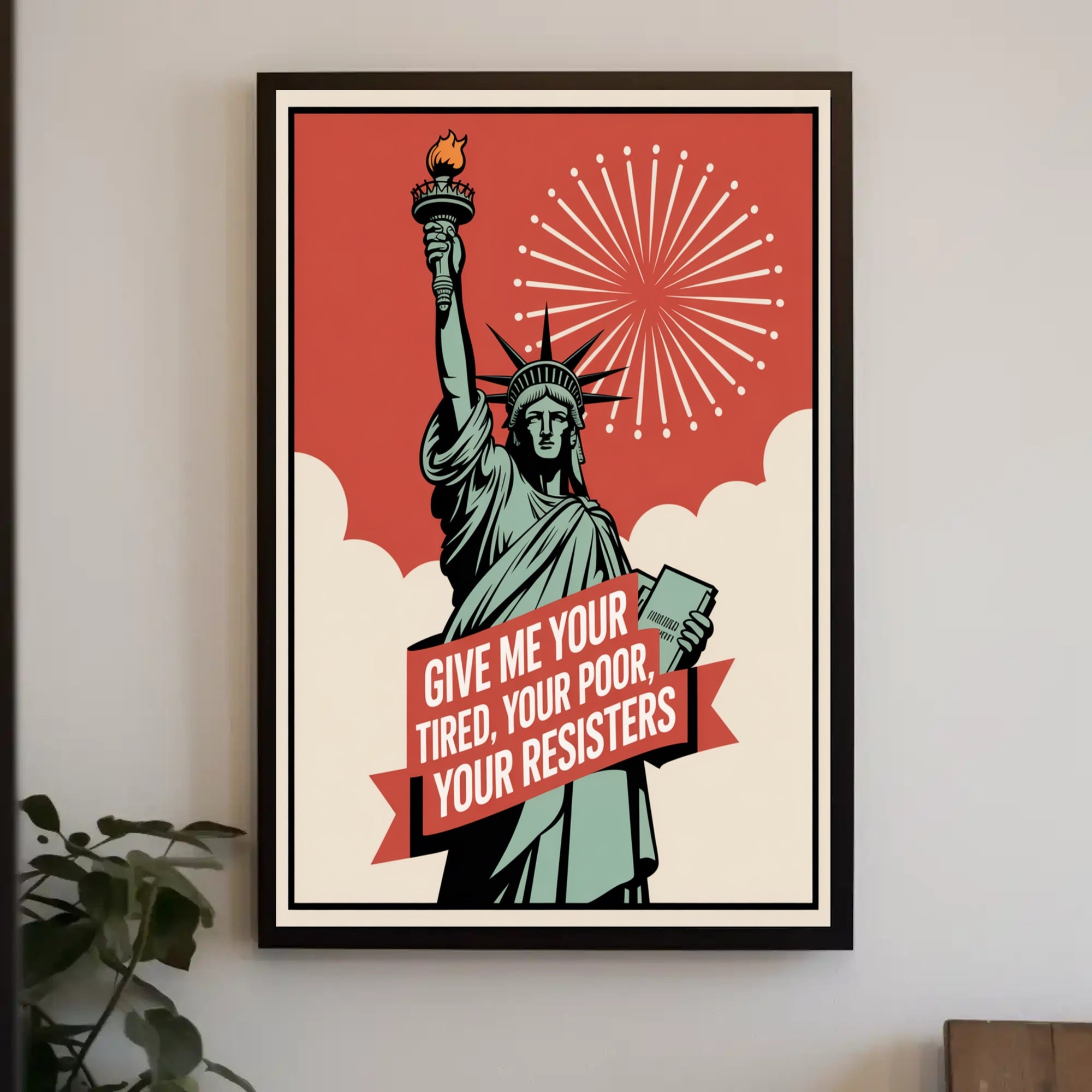 Statue of Liberty Resistance Political or Propaganda Poster