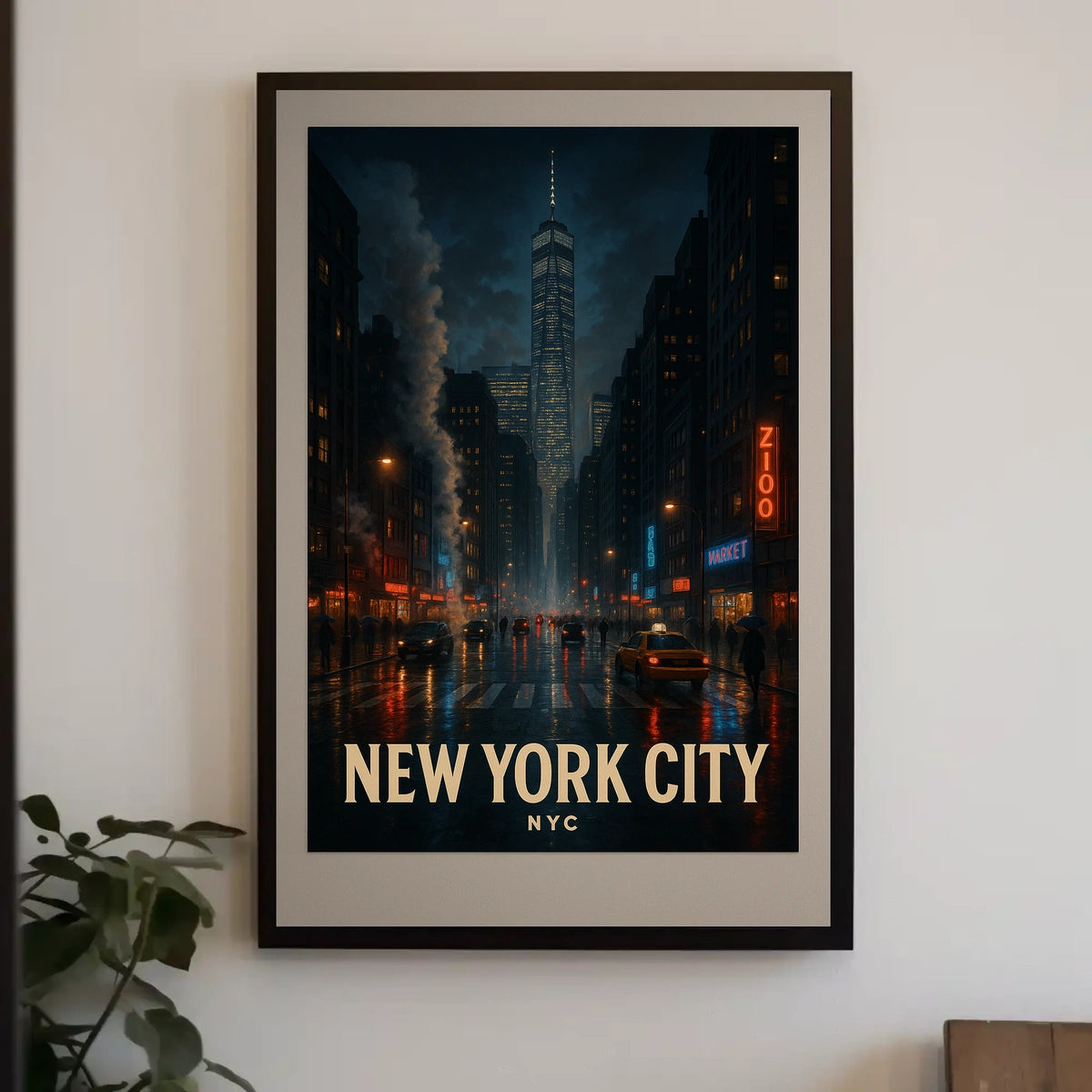 New York City Nightscape Poster