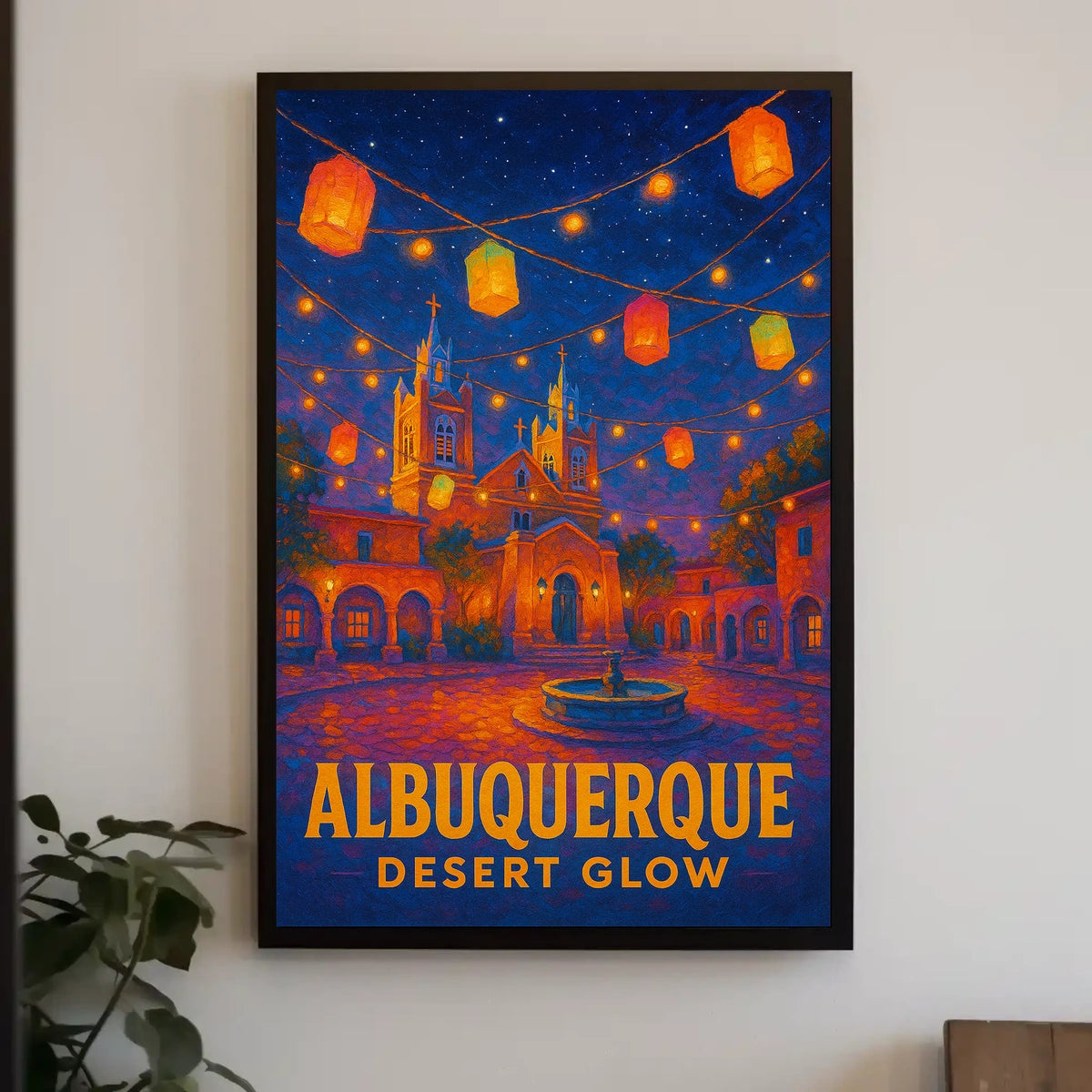 Albuquerque Desert Glow Poster