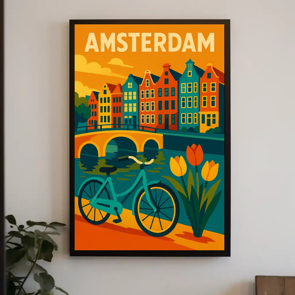 Amsterdam Cityscape Poster