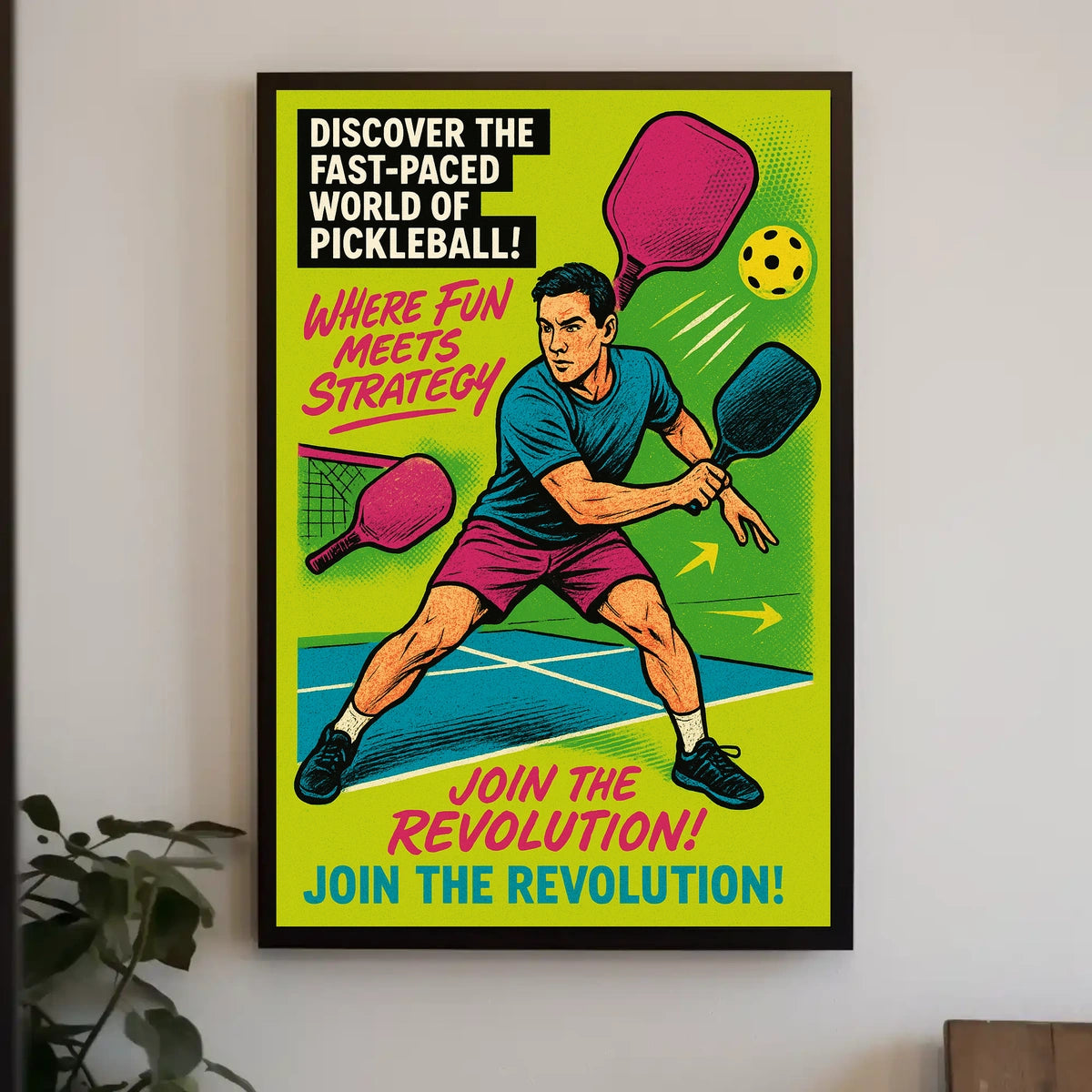 Discover the Fast-Paced World of Pickleball Poster