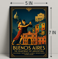 Buenos Aires Vintage Travel Poster Wall Art PosterGoat