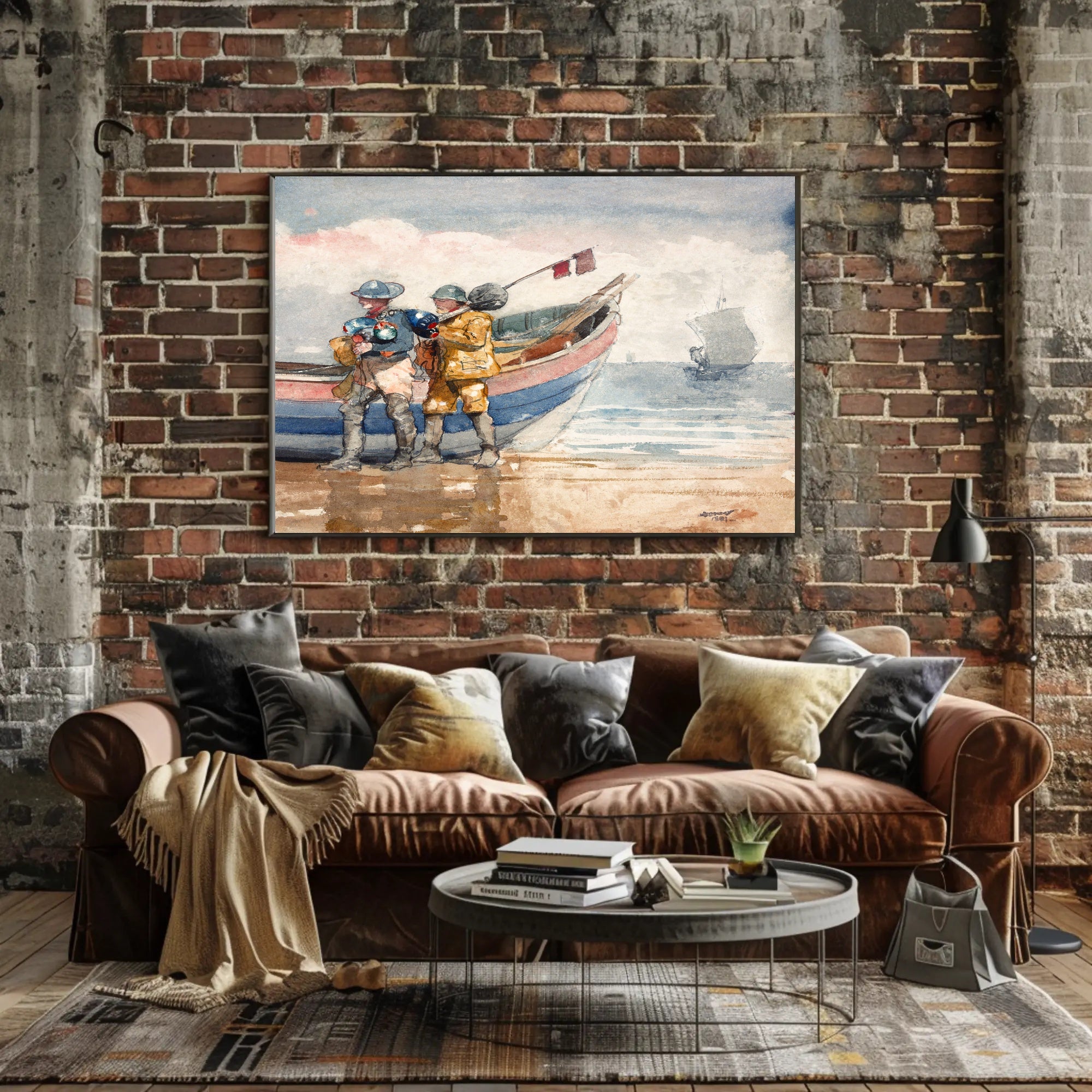 Coastal Fishermen Poster