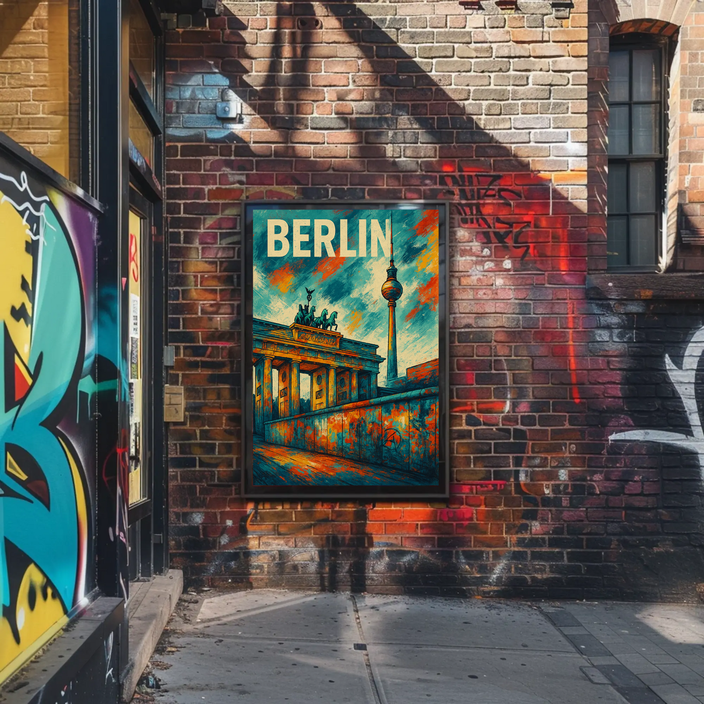 Berlin Landmark Urban Edge Travel Poster