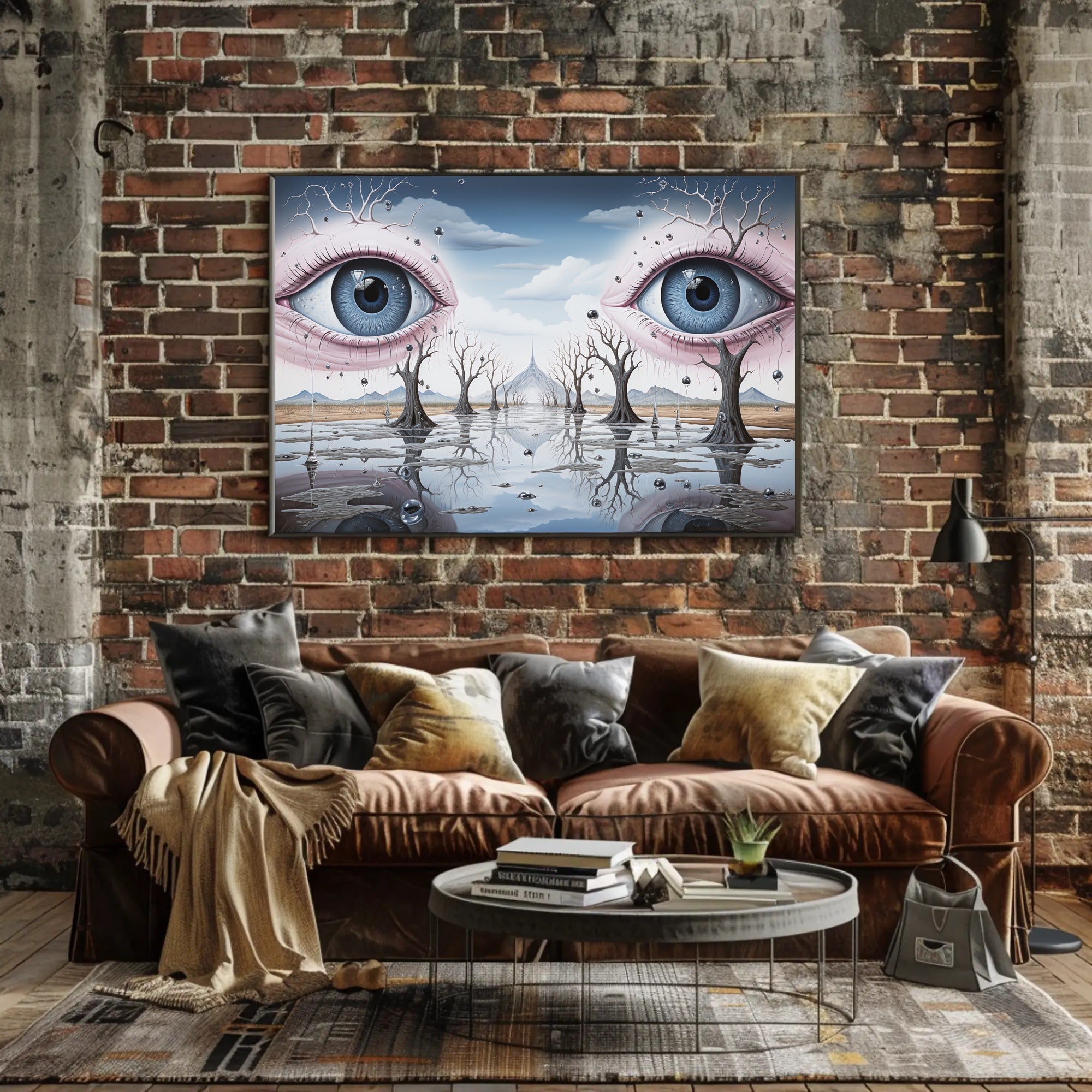 Surrealistic Eyescape Dreamscape Wall Art - Abstract or Artistic Poster