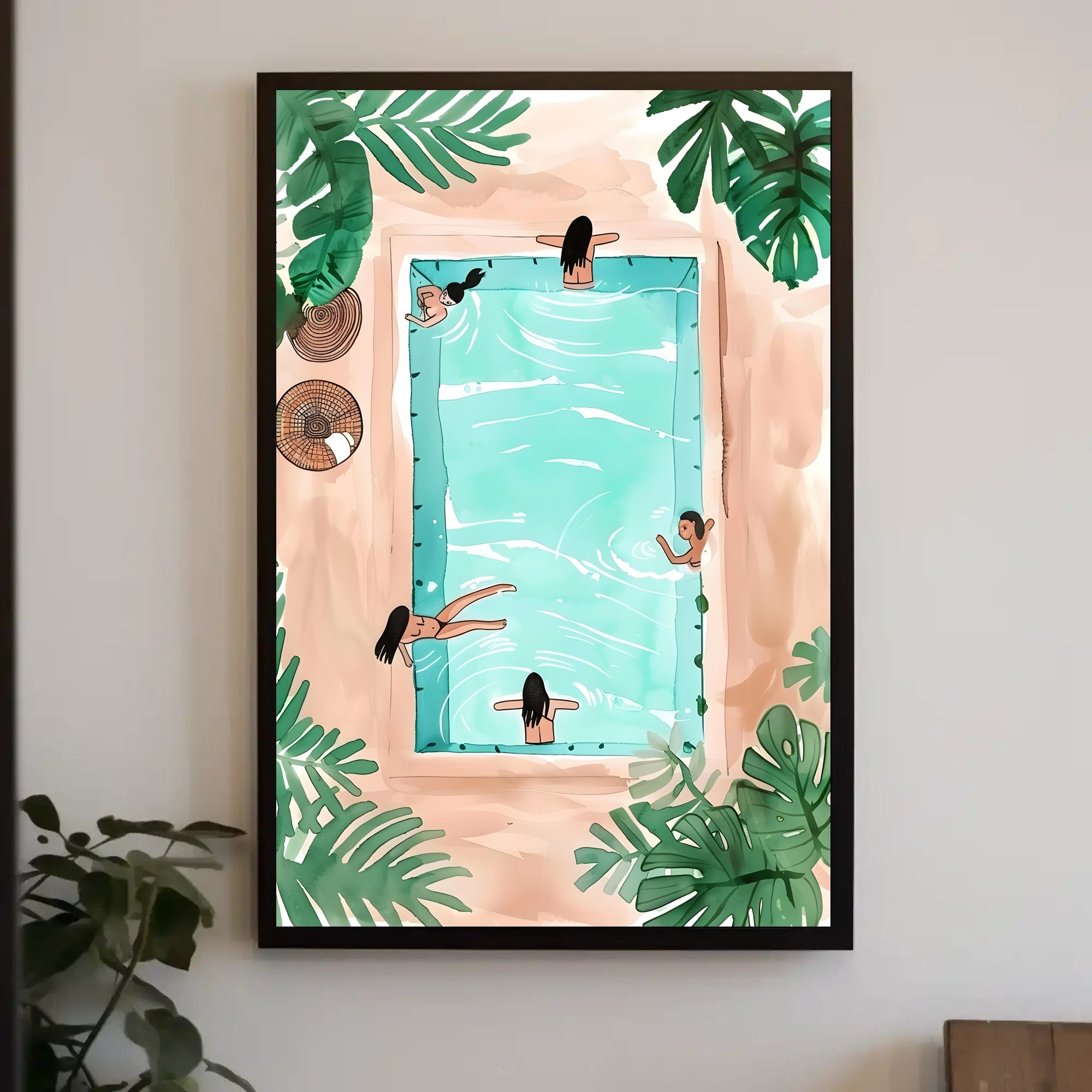 Tropical Poolside Relaxation Poster