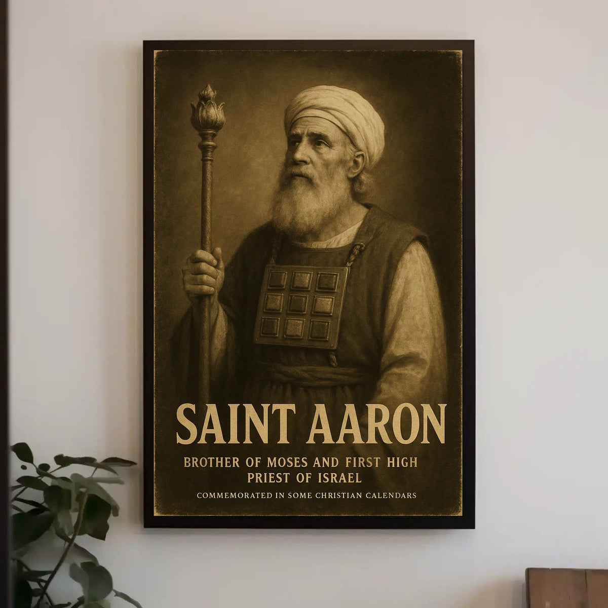 Saint Aaron Brother Of Moses Poster