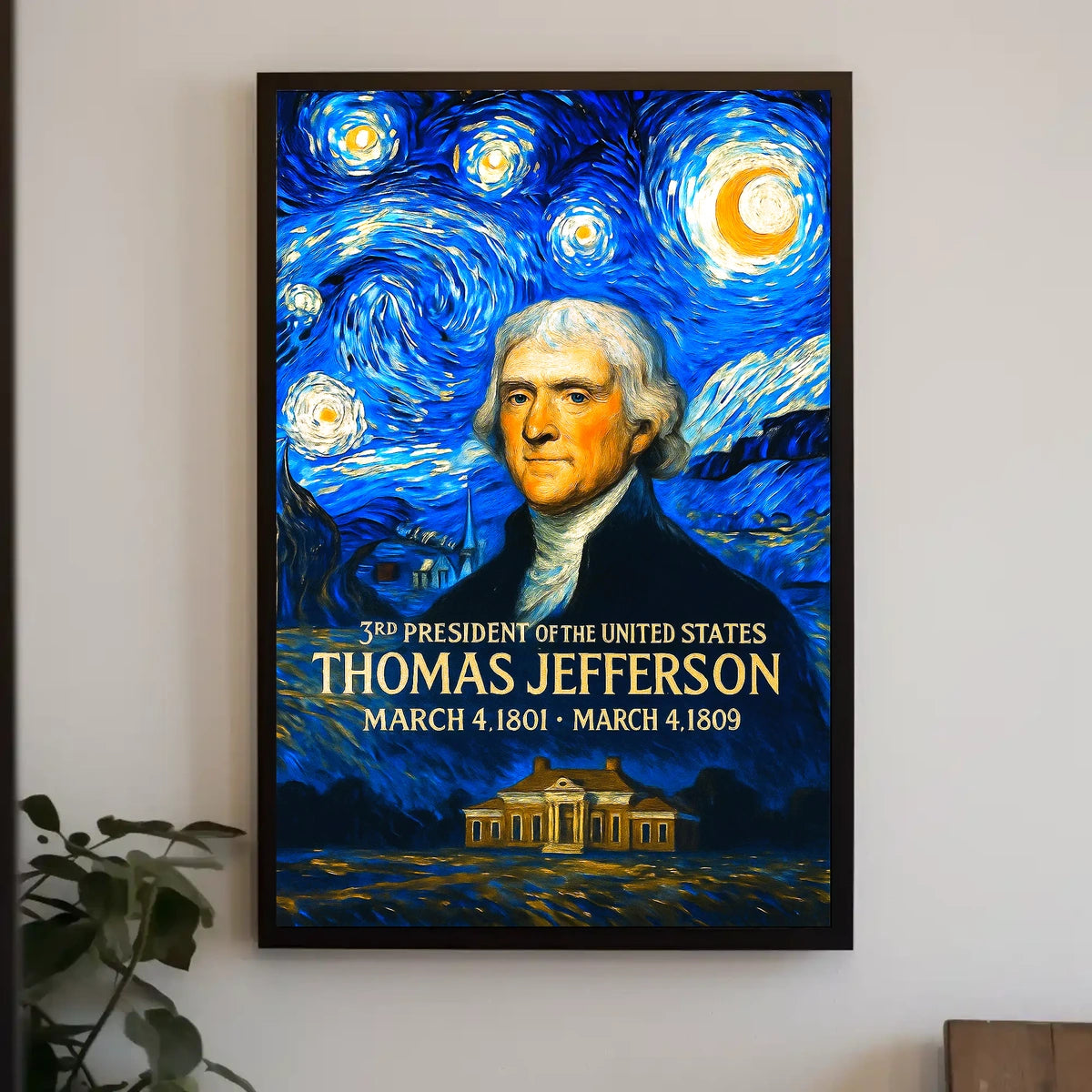 Thomas Jefferson 3rd President of the United States Presidential Masterpiece Series Poster