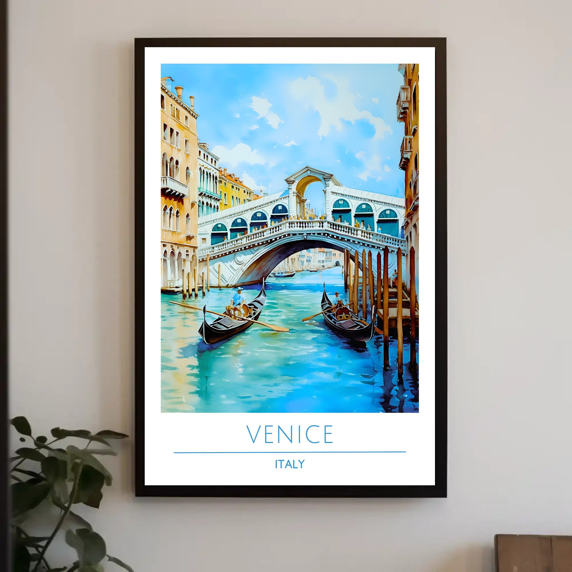 Gondolas on the Grand Canal Poster