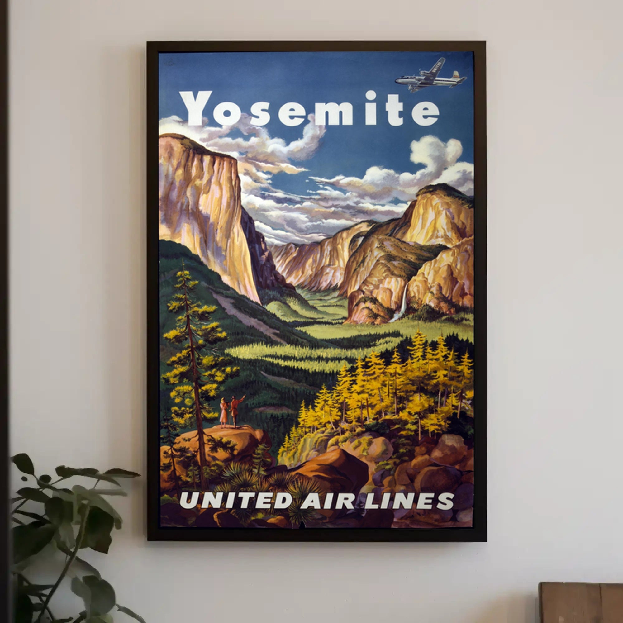 Yosemite Vintage Travel Poster Wall Art Print