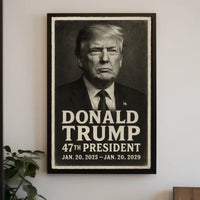 Donald Trump 47th President Vintage Poster