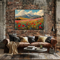Serene Mountain Meadow Poster