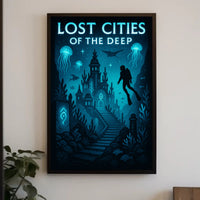 Lost Cities of the Deep Poster PosterGoat