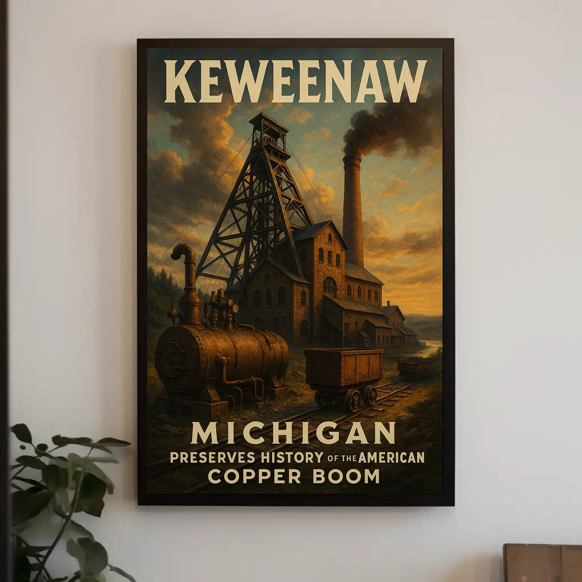 MichiganS Copper Boom Poster