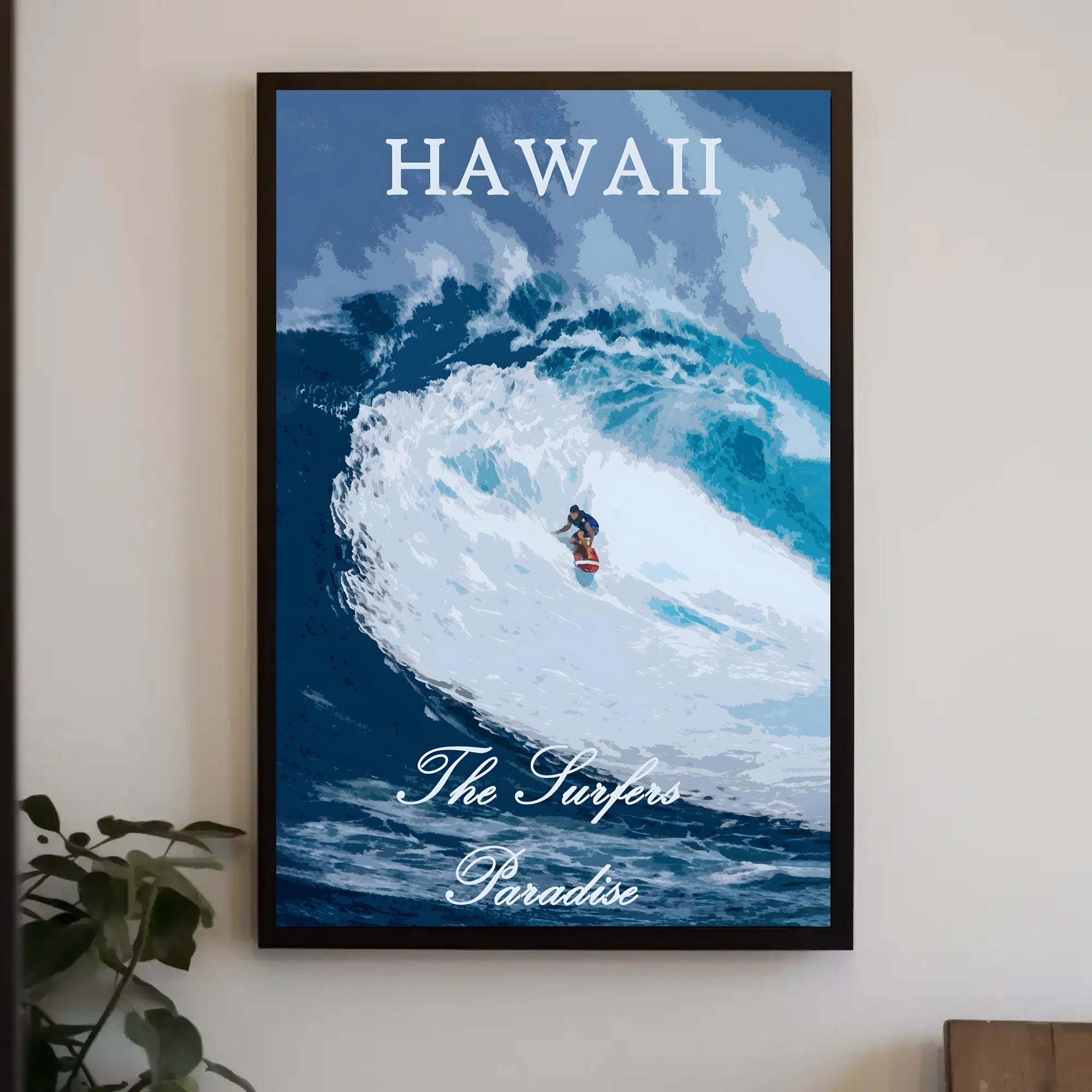 Hawaii Surf Adventure Sports Poster