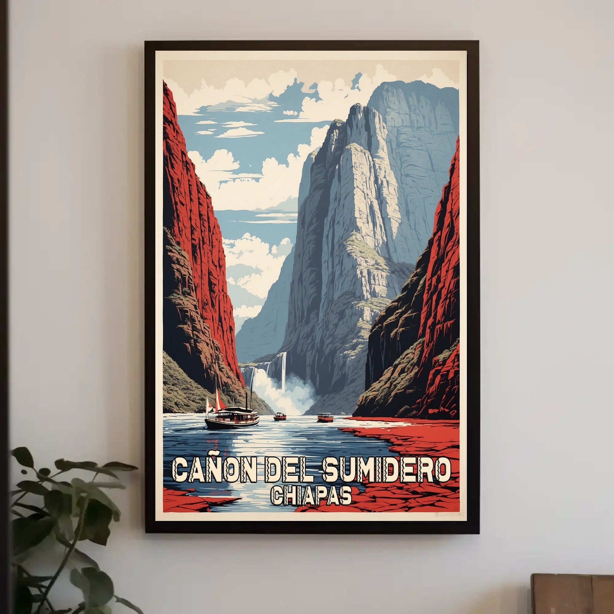 Cañón del Sumidero Scenic Travel Adventure Poster