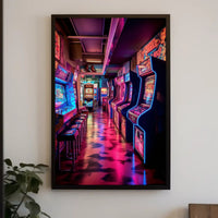 Retro Arcade Wonderland Poster