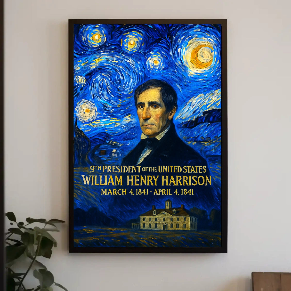William Henry Harrison 9th President of the United States Presidential Masterpiece Series Poster