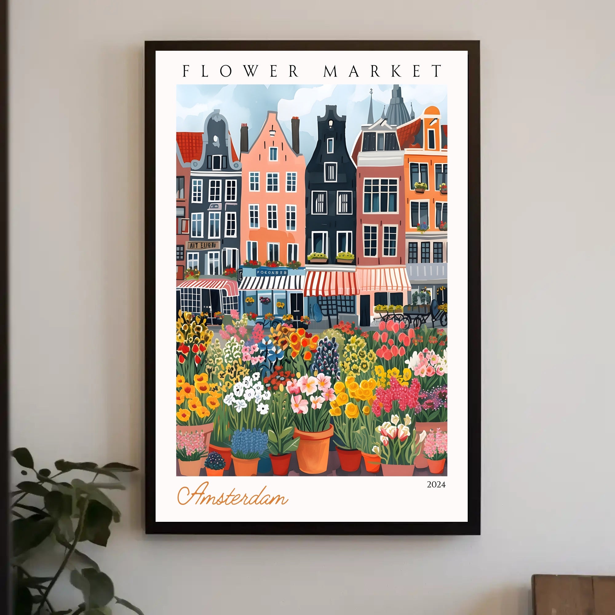 Amsterdam Flower Market Poster PosterGoat