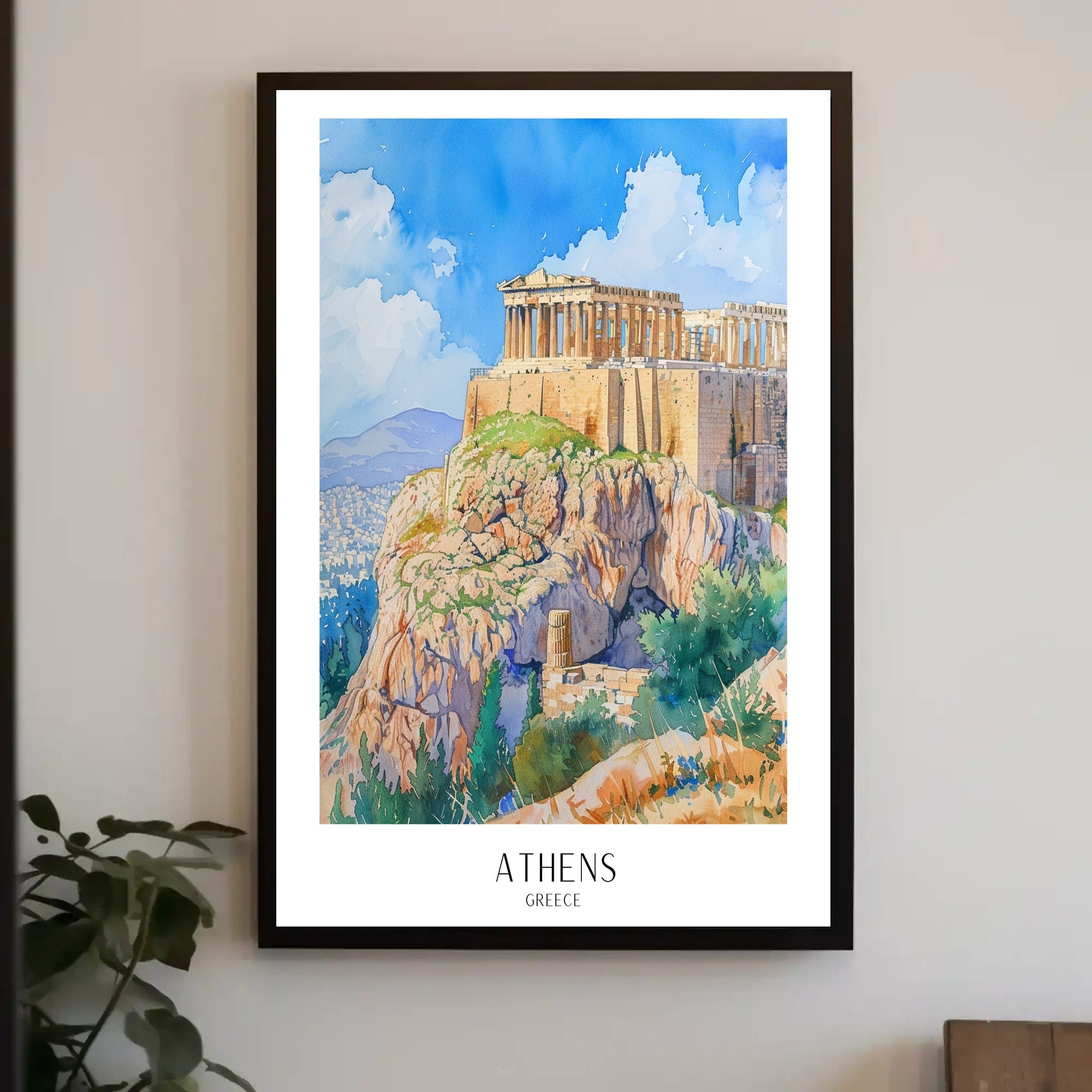 Majestic Parthenon in Athens Greece Travel Poster PosterGoat